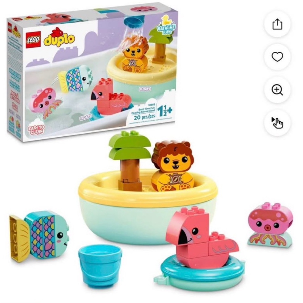 LEGO DUPLO Floating Animal Island Set - Multicolor